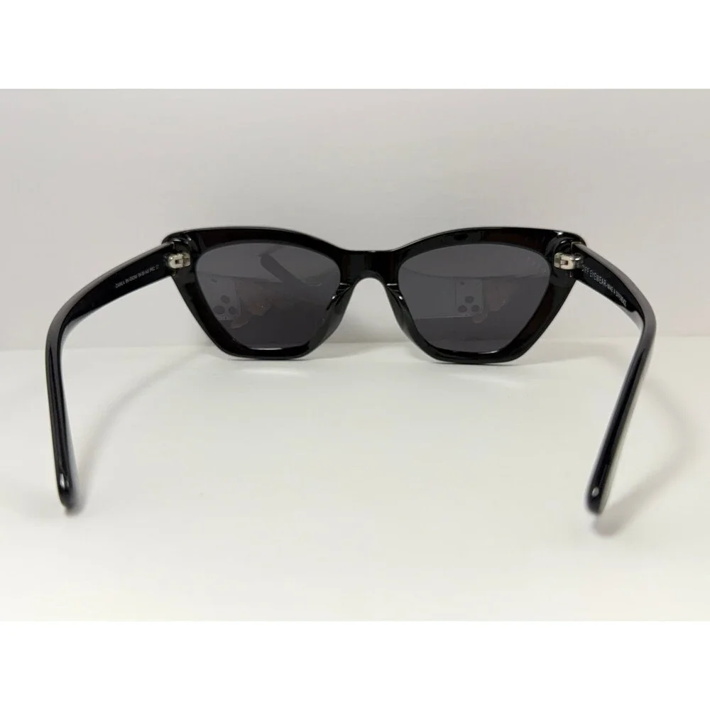 DIFF Eyewear Camila BK GR246 Women's Black Cat Eye Sunglasses 58mm UV Protection